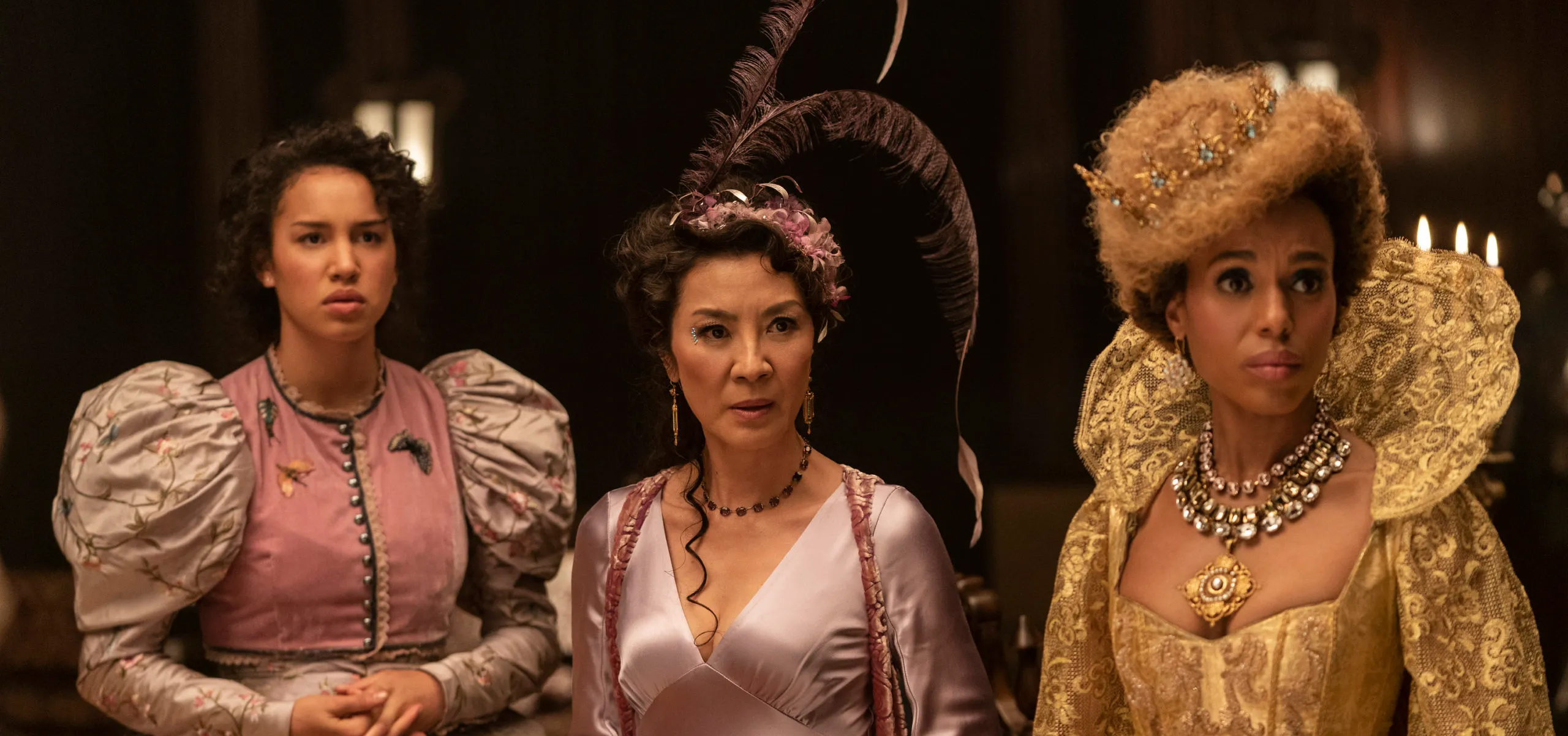 Michelle Yeoh and Kerry Washington in the School for Good and Evil