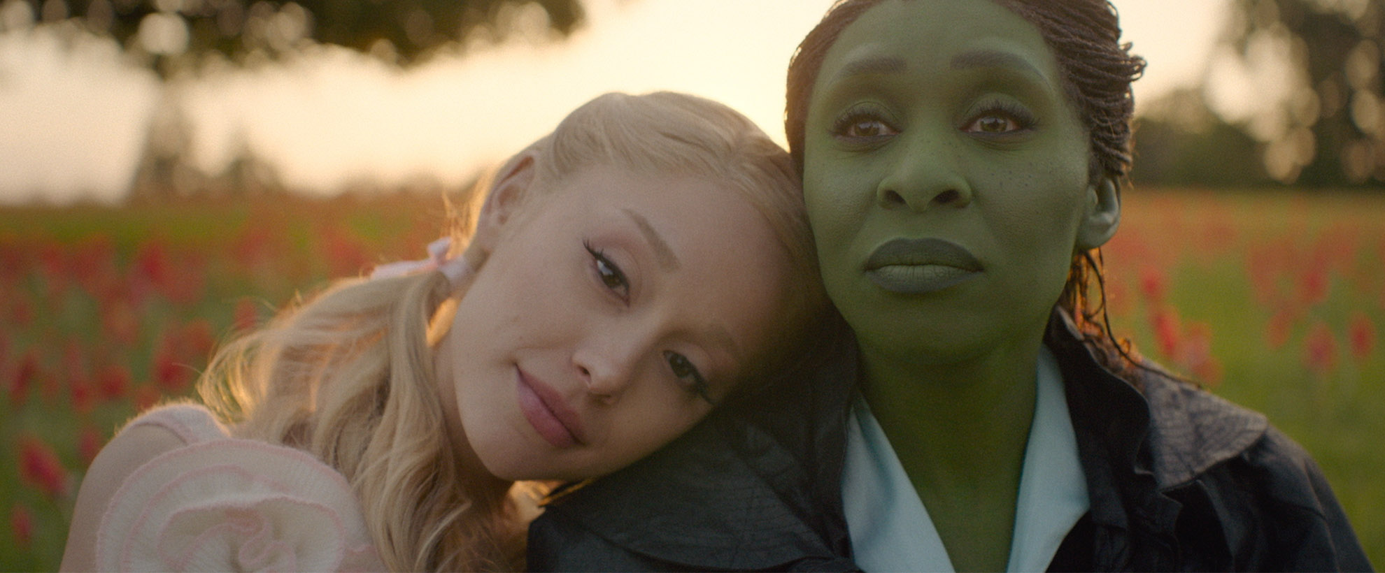 Ariana Grande and Cynthia Erivo as Glinda and Elphaba in Wicked