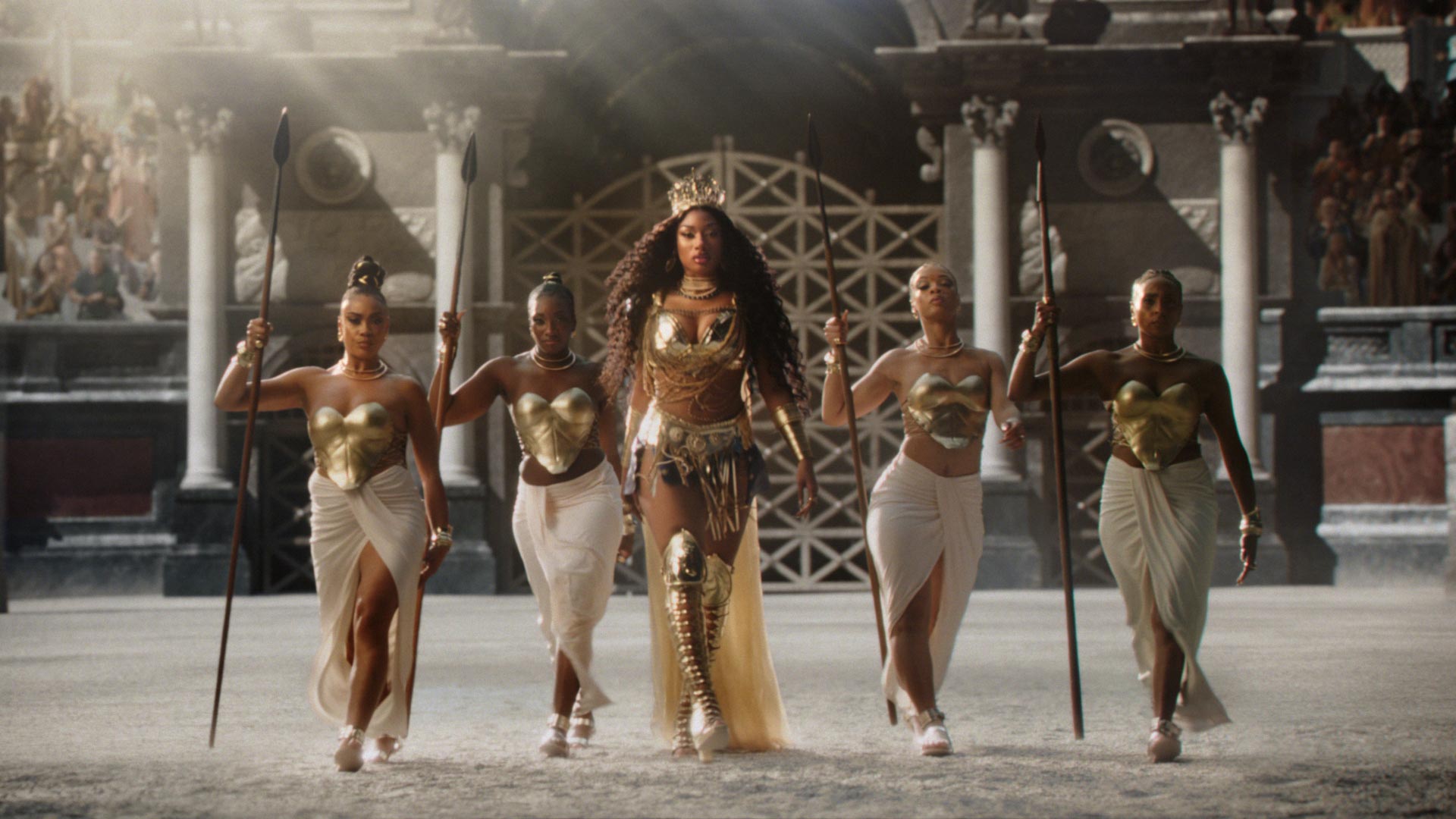 Megan Thee Stallion leads an army of female gladiators in an advert for Pepsi