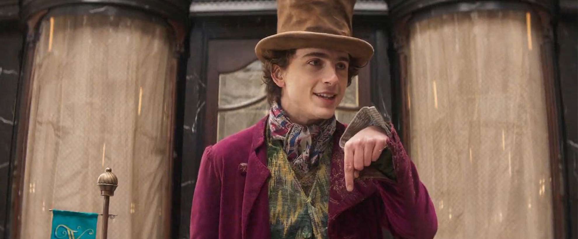 Timothee Chalamet as Willy Wonka in Wonka