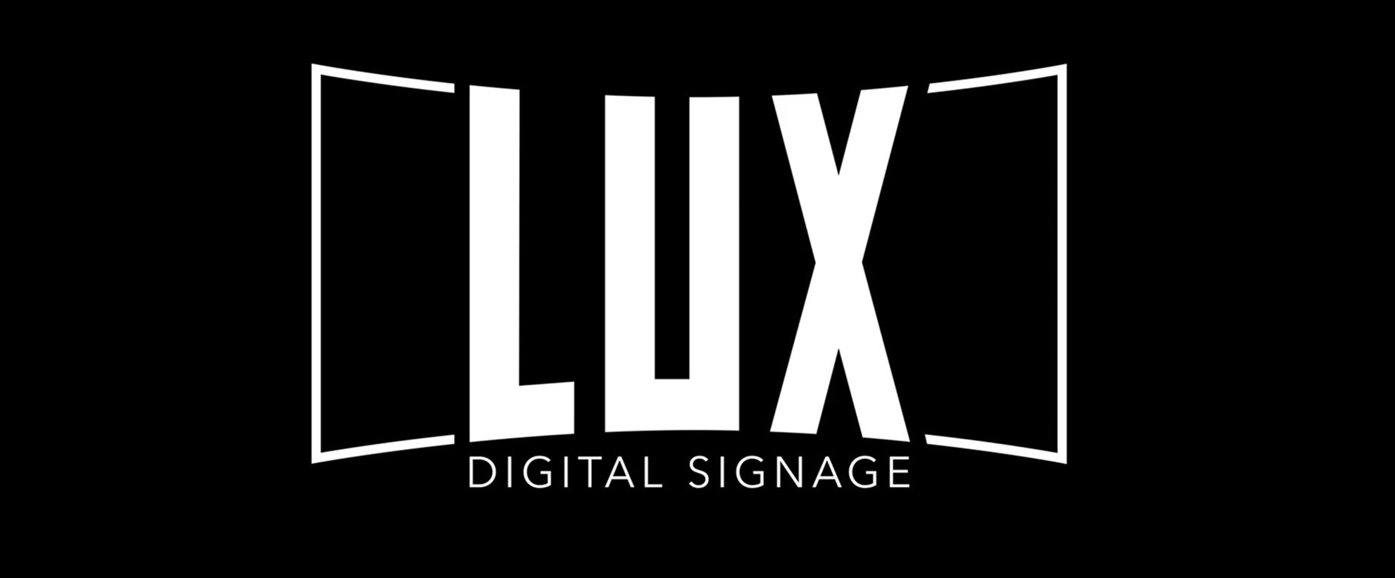 An image that says "Lux Digital Signage"