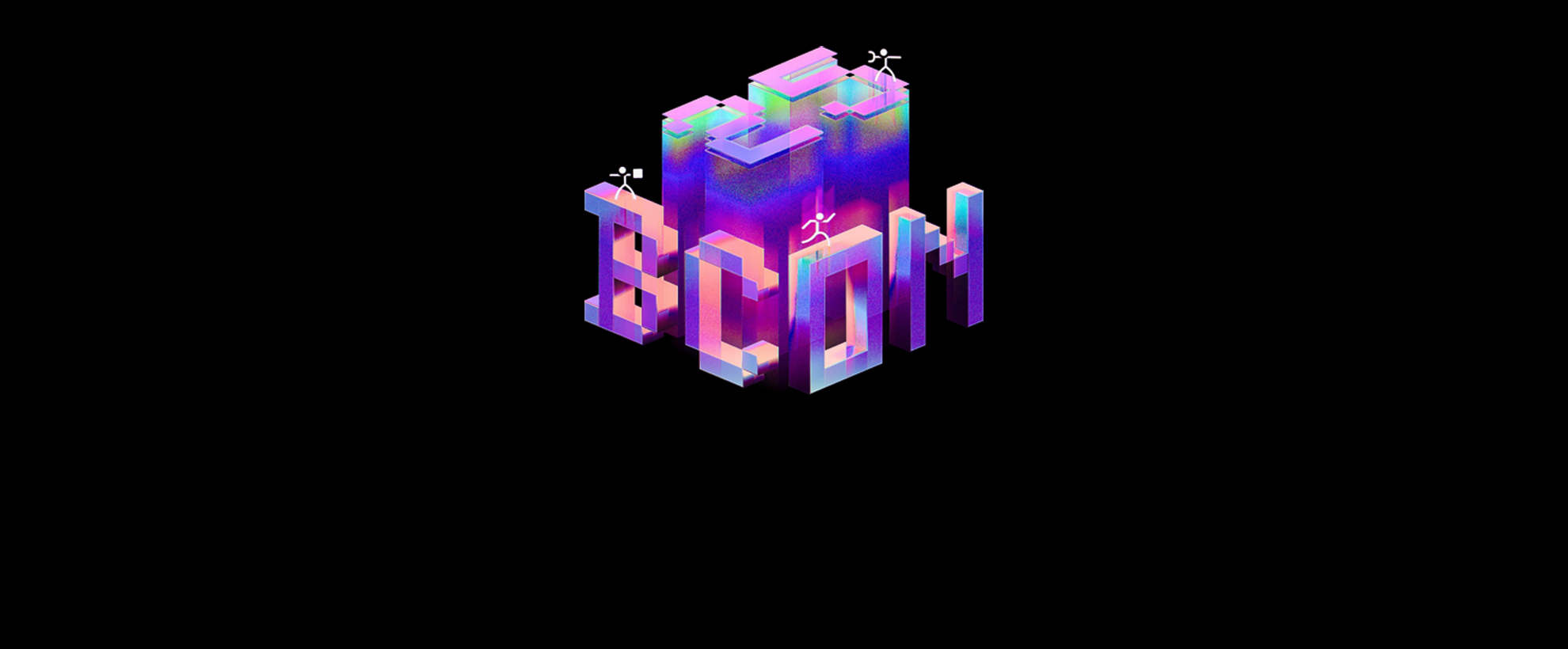 A black background with the Blender Conference 2025 logo in the centre. 