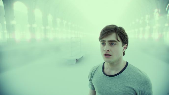close up of harry potter standing in limbo