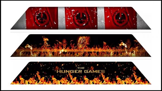 three creens of the city of panem and hunger games graphics