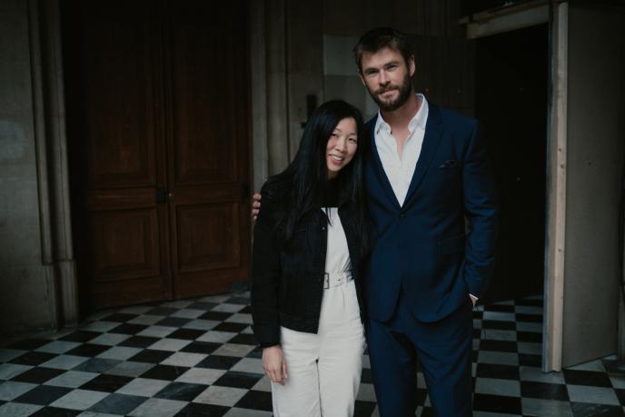 Framestore Pictures director Anh Vu on set with Chris Hemsworth