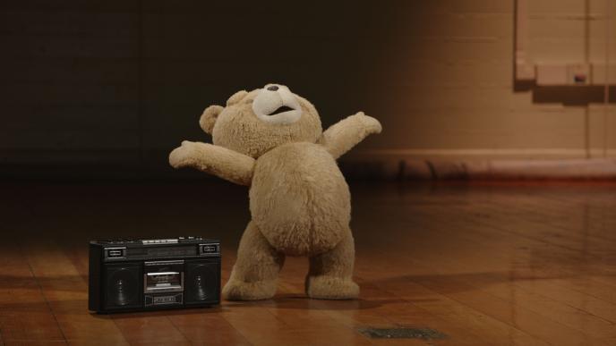 Ted performing the Gummy Bear number in auditions for school play.