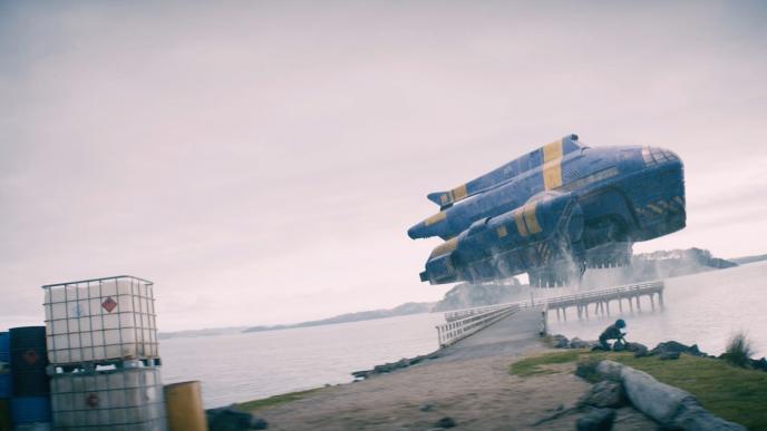 A landscape from Netflix's Cowboy Bebop