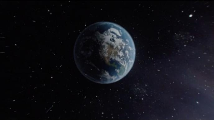 animated view of the earth in space