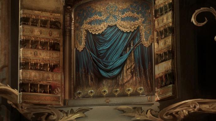 cg animated photorealistic madame garderobe from beauty and the beast in wardrobe form