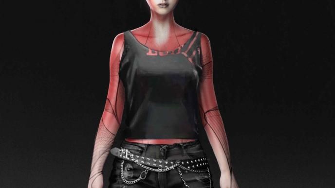 ready player one avatar artemis looking directly into the camera