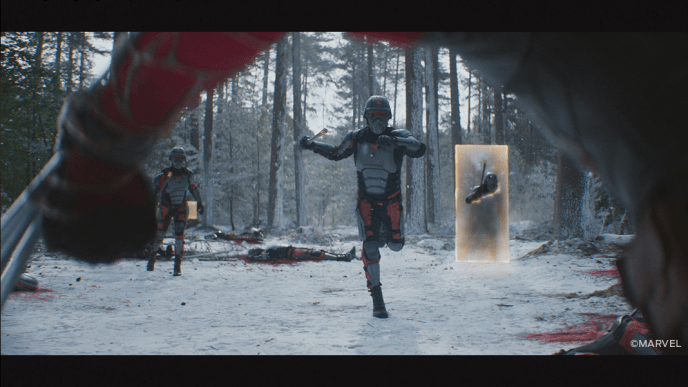 Deadpool Action Sequence in Snow Covered Forest - Final