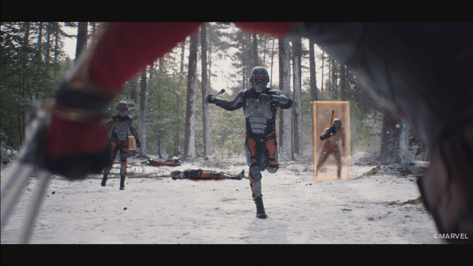 Deadpool Action Sequence in Snow Covered Forest - Postviz