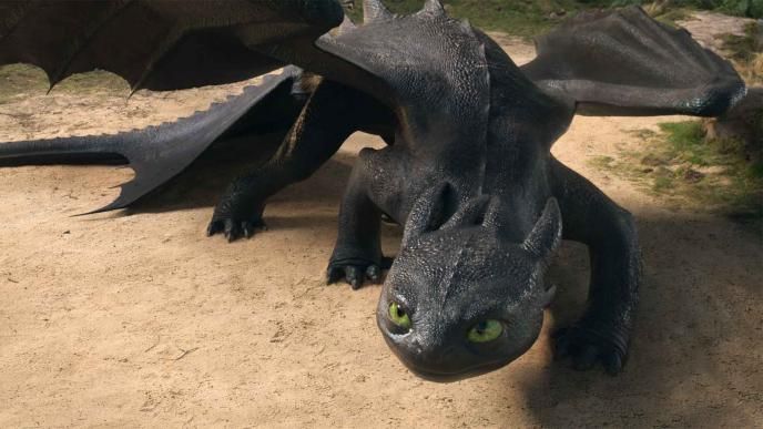 How to Train Your Dragon CG dragon toothless