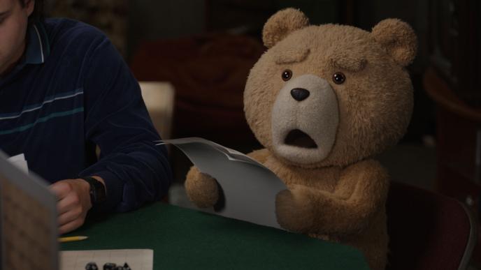 Ted playing a game and shocked at the results 