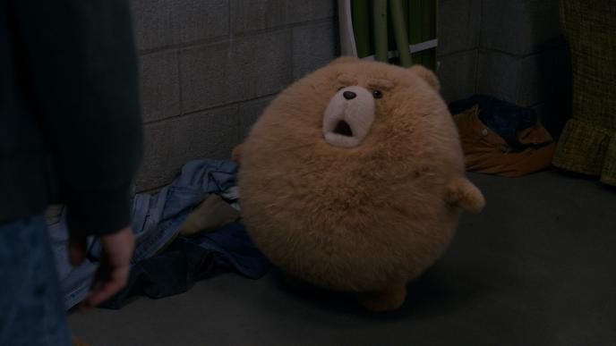 Ted puffed up 