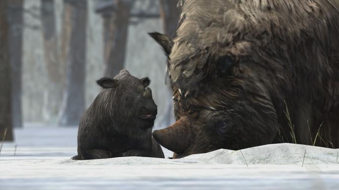 Previs of the Woolly rhinos 