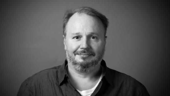 Ric Comline black and white headshot