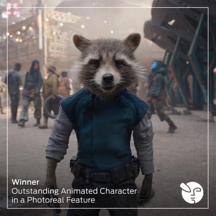 A raccoon is walking towards us in a space port setting.