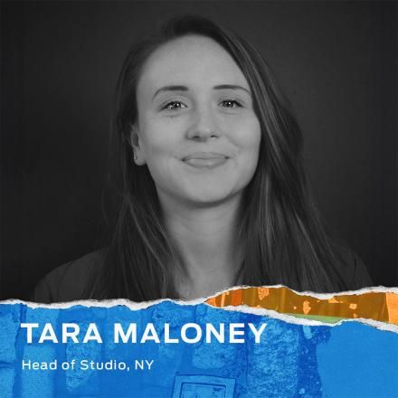 A black and white headshot of Tara Maloney