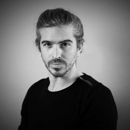 A black and white photo of Alexis Wajsbrot