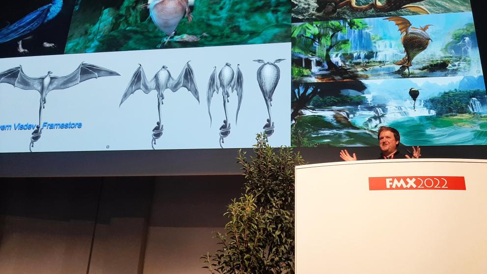 Creative Director Christian Manz gives a talk at FMX 2022