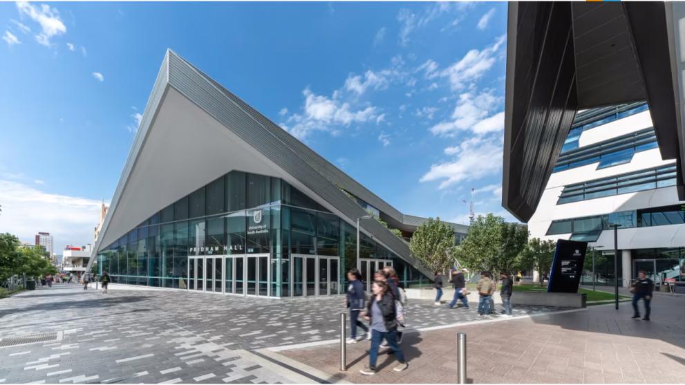 A wide shot of the campus of the University of South Australia