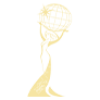 THEA icon of a woman holding a globe above her head